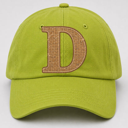 Woven Tweed D Monogram Baseball Cap – Fluorescent Green