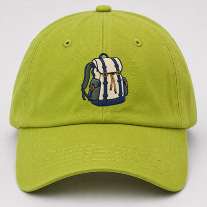Hiking Backpack Tiny Solo Marks Baseball Cap – Fluorescent Green