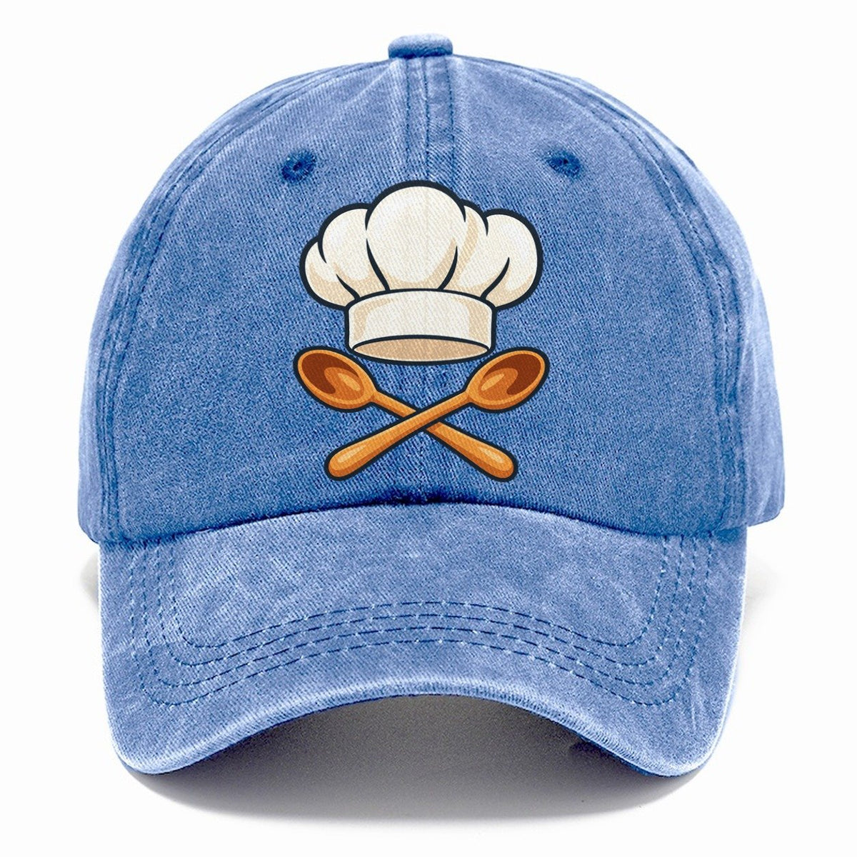 Reimagined Chef Hat & Crossed Spoons Classic Cap – Summer Sky