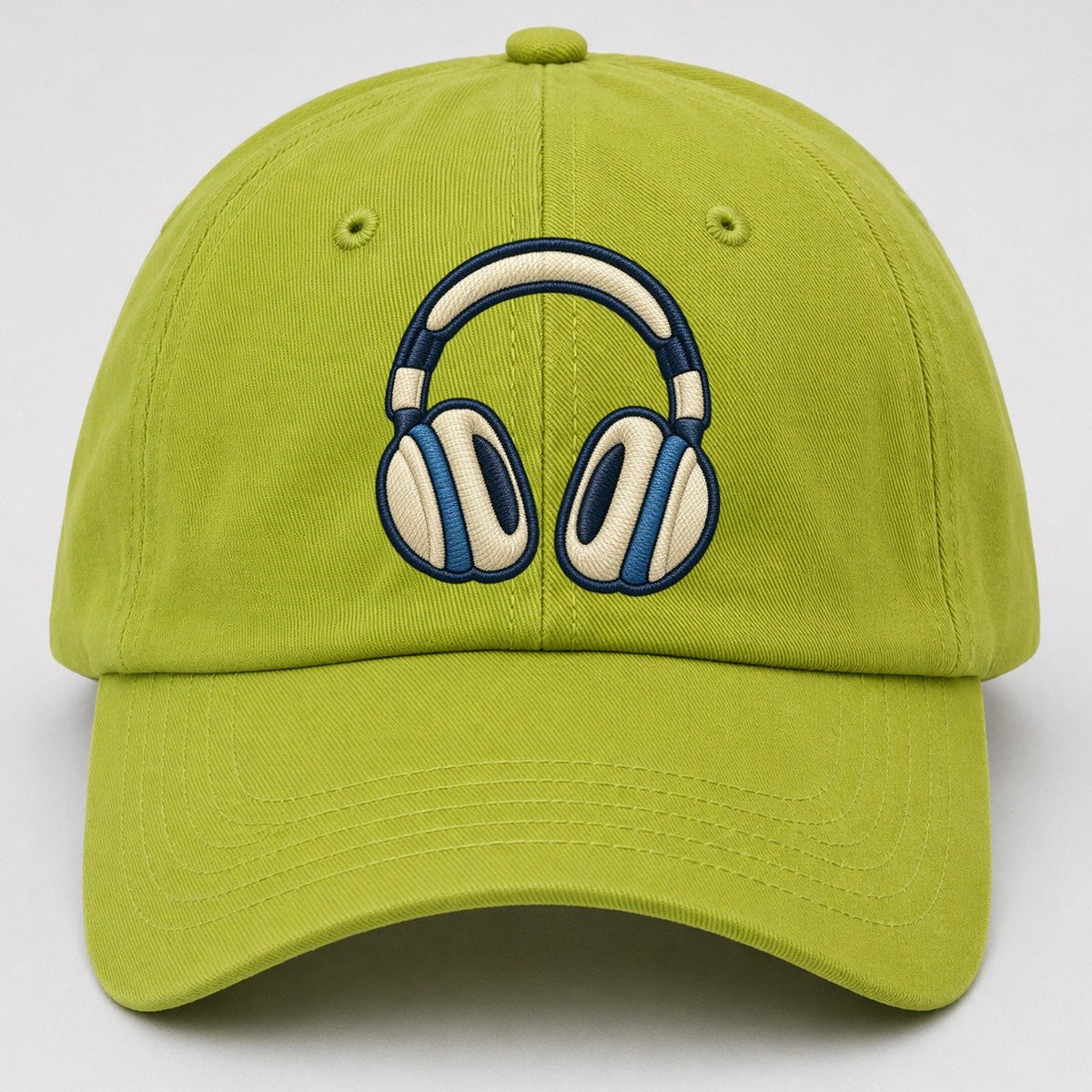 Over Ear Headphones Tiny Solo Marks Baseball Cap – Fluorescent Green