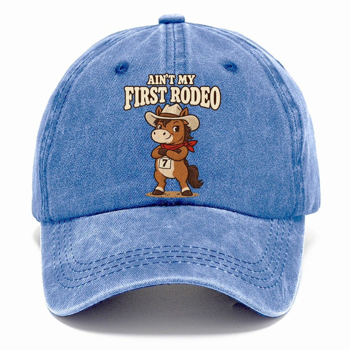 Ain't My First Rodeo Well I Declare Classic Cap – Summer Sky