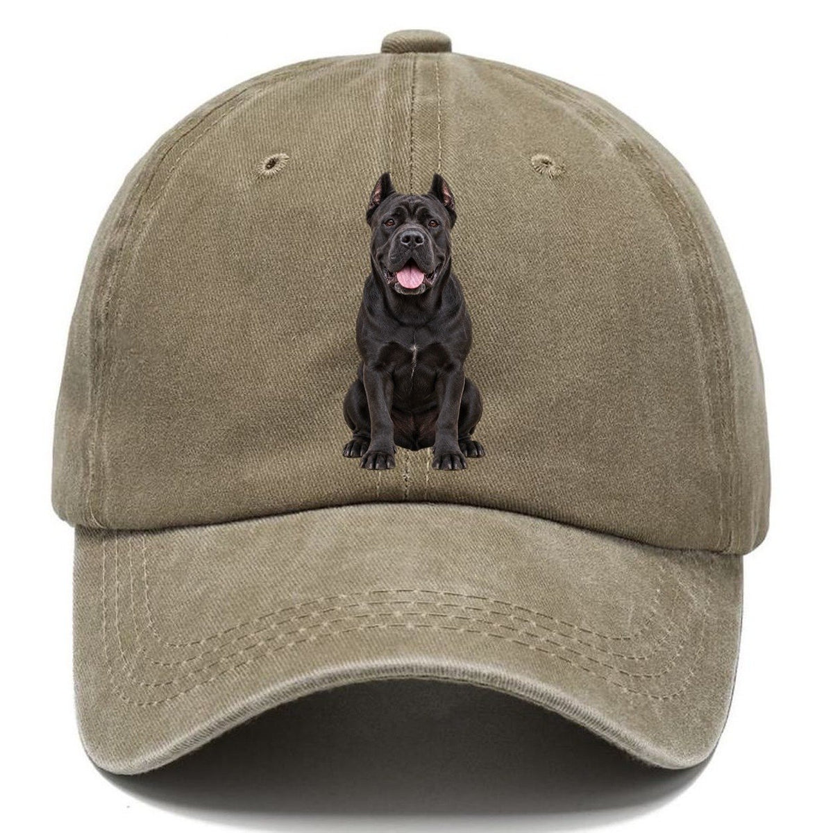 Cane Corso Sitting Top Breeds Classic Cap – Warm Sand