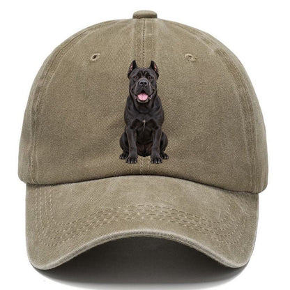 Cane Corso Sitting Top Breeds Classic Cap – Warm Sand
