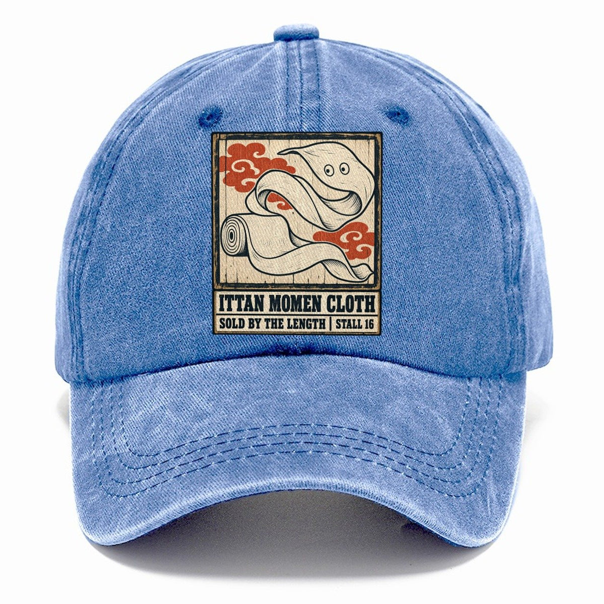 Ittan Momen Cloth Yokai Night Market Classic Cap – Summer Sky