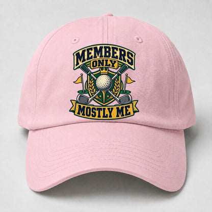 Members Only Mostly Me Golf Life Baseball Cap – Pink