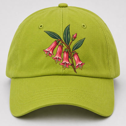 Victoria Common Pink Heath Australia Cultural Icons Baseball Cap – Fluorescent Green