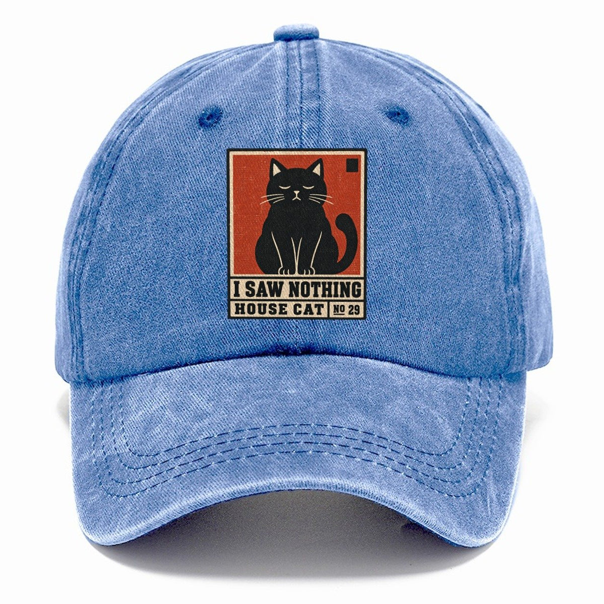 I Saw Nothing Neko Says No Classic Cap – Summer Sky