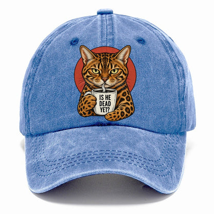 Bengal Cat Is He Dead Yet Classic Cap – Summer Sky