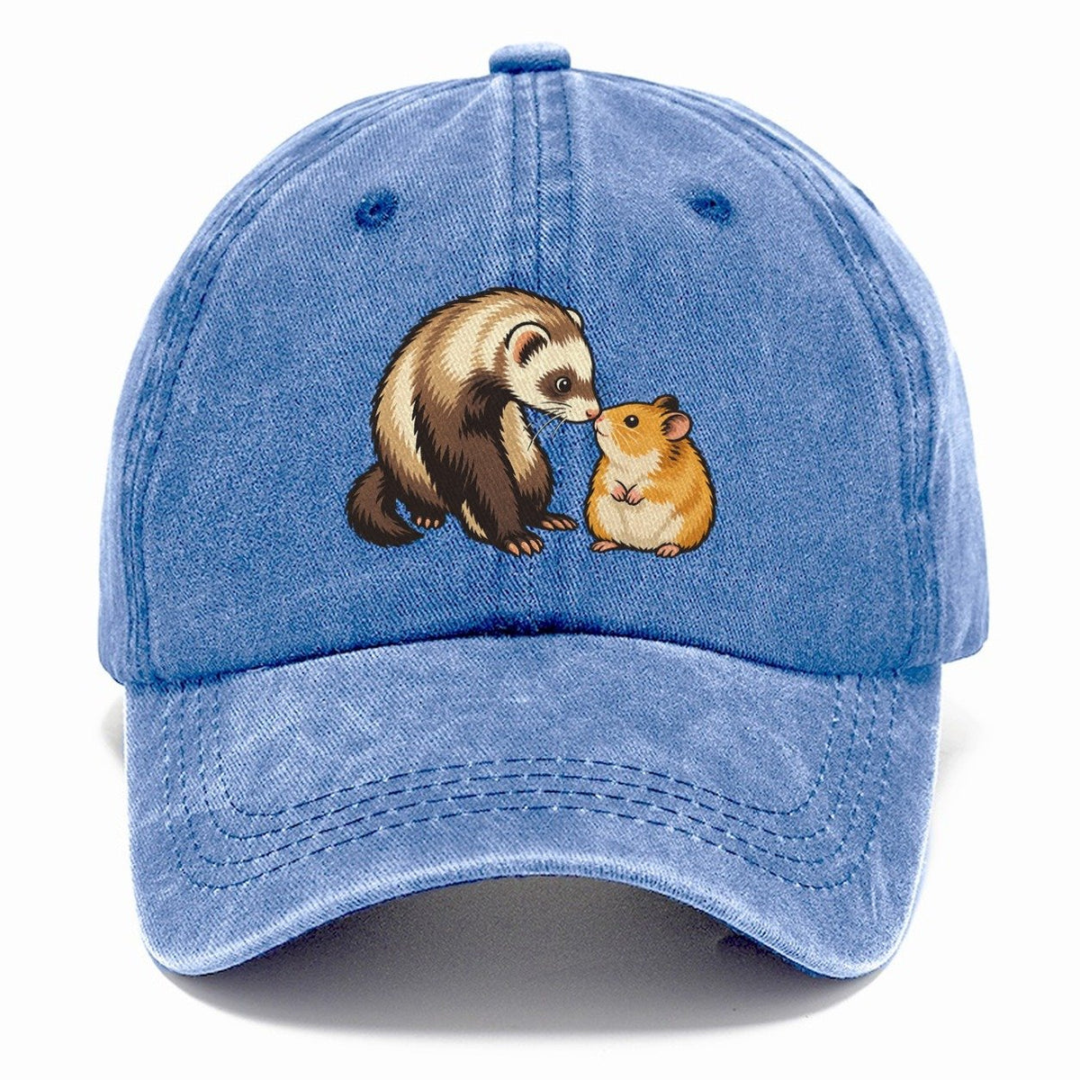 Ferret And Hamster Hello Small Pet Logos Classic Cap – Summer Sky