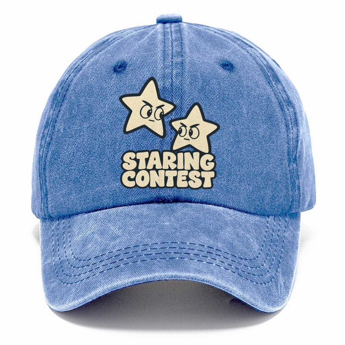 Staring Contest Familiar Punchlines Classic Cap – Summer Sky