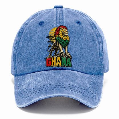 Ghana Lion Sunset Classic Cap – Summer Sky
