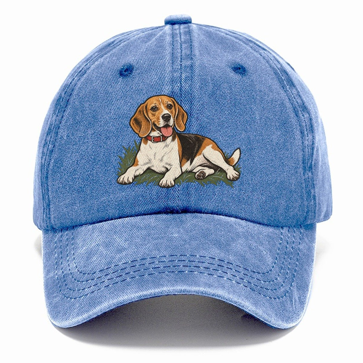 Beagle in Grass Classic Cap – Summer Sky