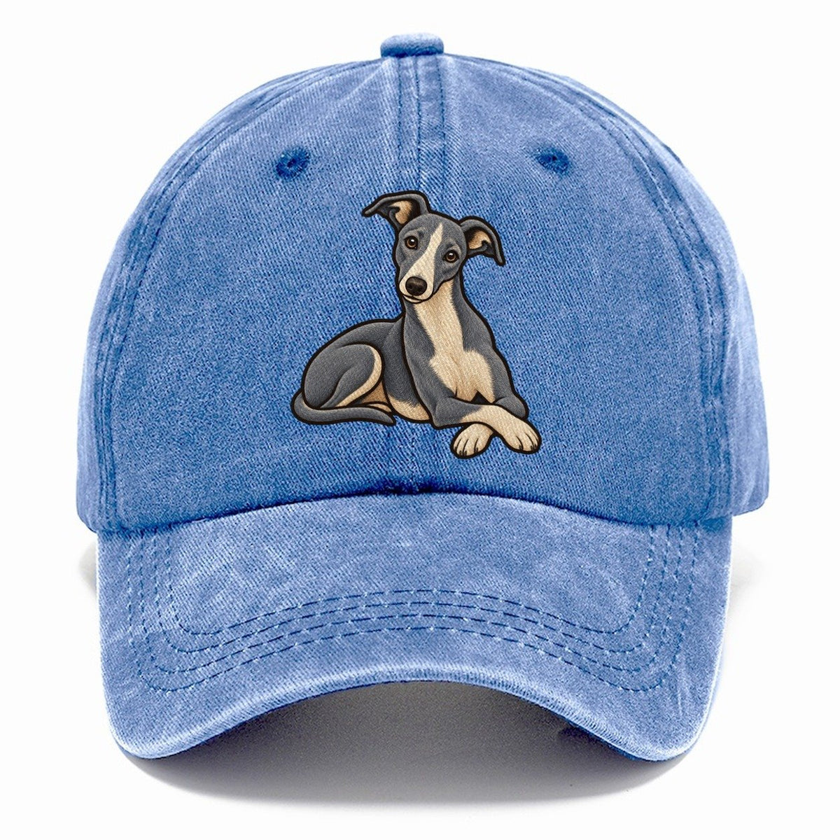 Blue Whippet Lounging Fan Favorites Classic Cap – Summer Sky