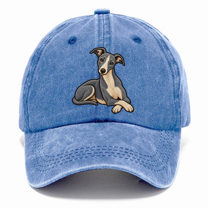 Blue Whippet Lounging Fan Favorites Classic Cap – Summer Sky