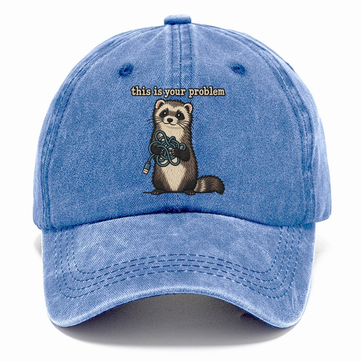 This Is Your Problem Strongly Worded Classic Cap – Summer Sky