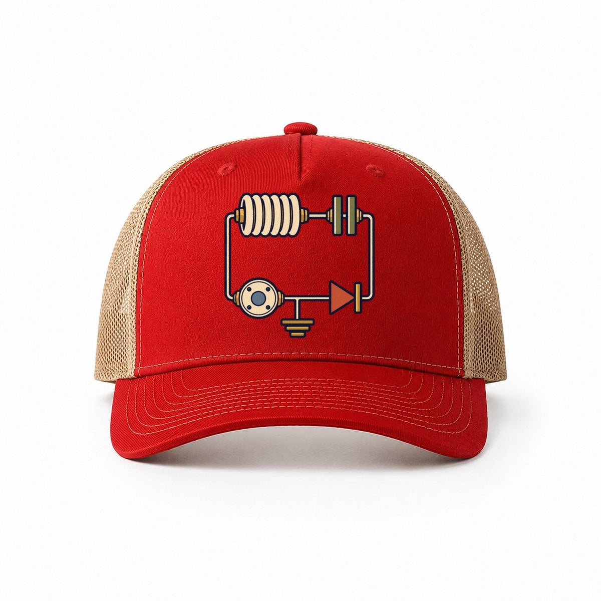 Red-Khaki — front view