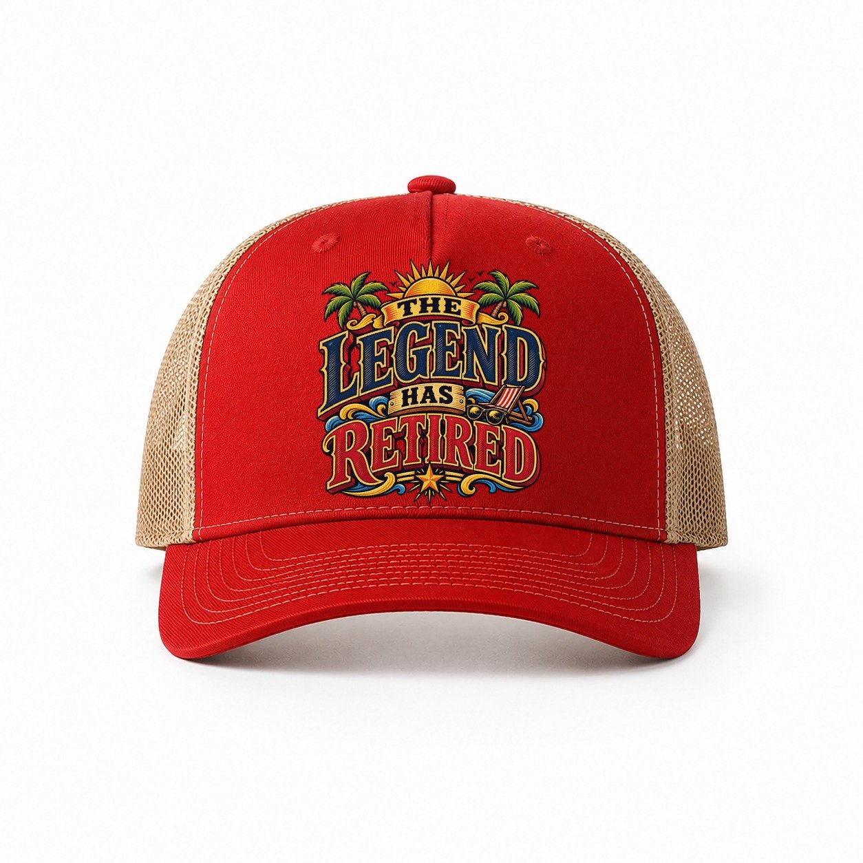 Red-Khaki — front view