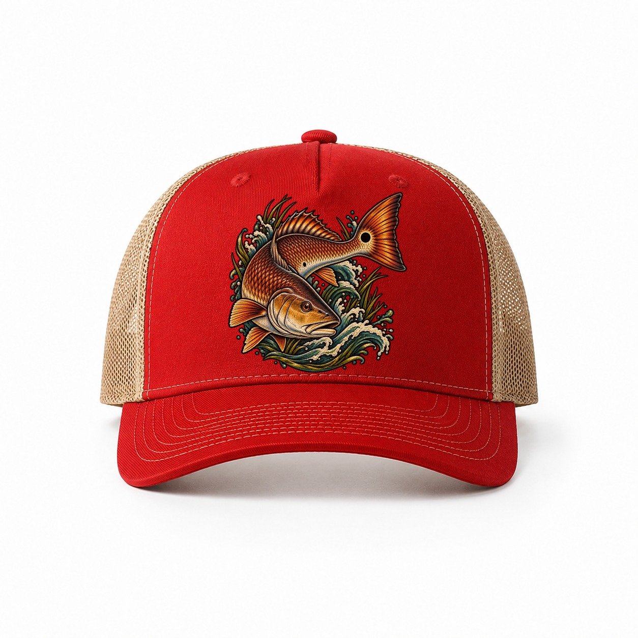 Red-Khaki — front view