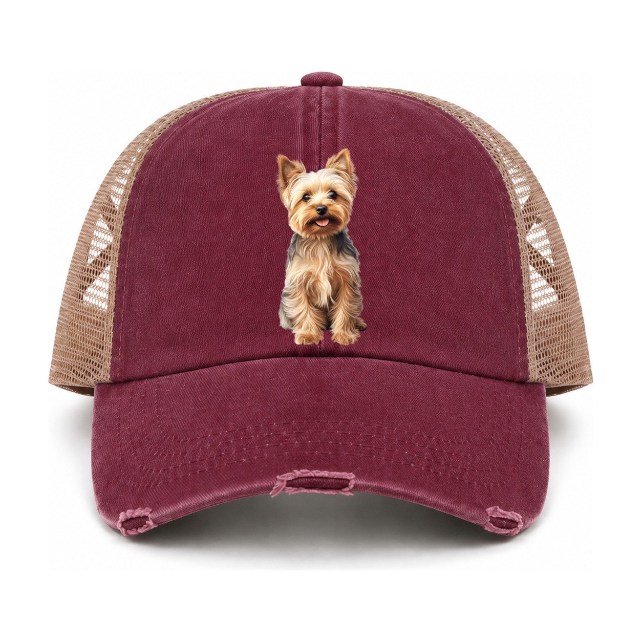 Burgundy-Khaki — front view
