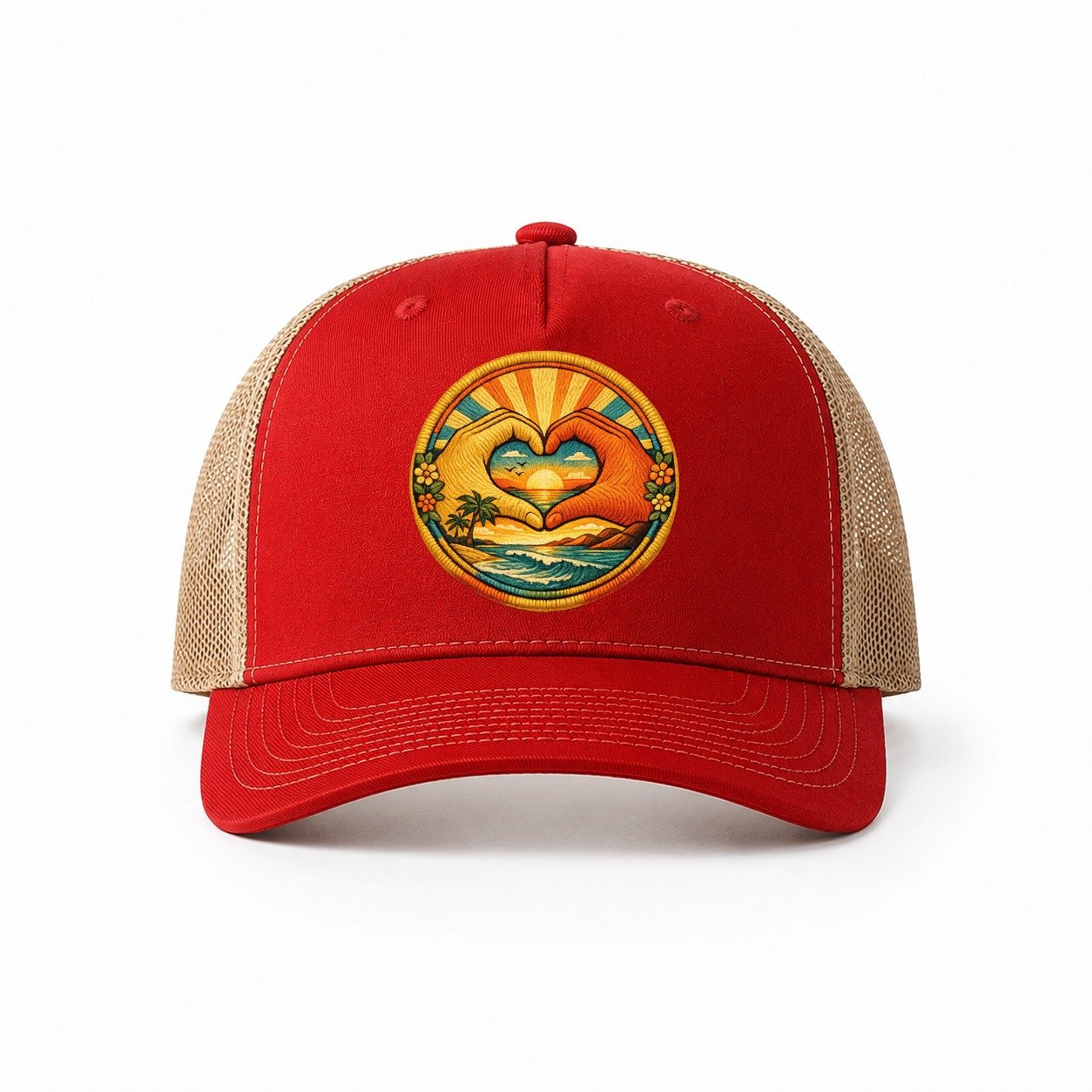 Red-Khaki — front view