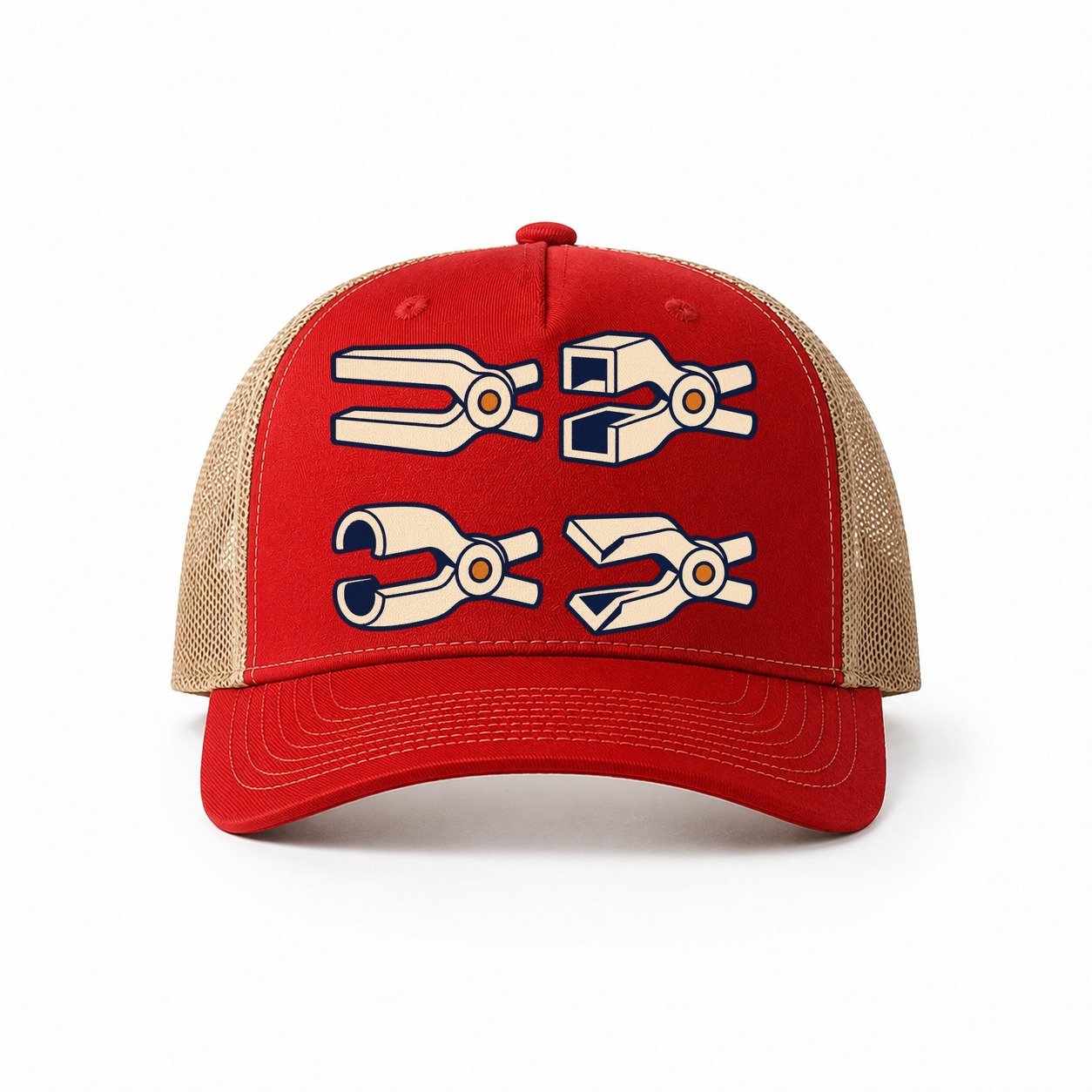 Red-Khaki — front view