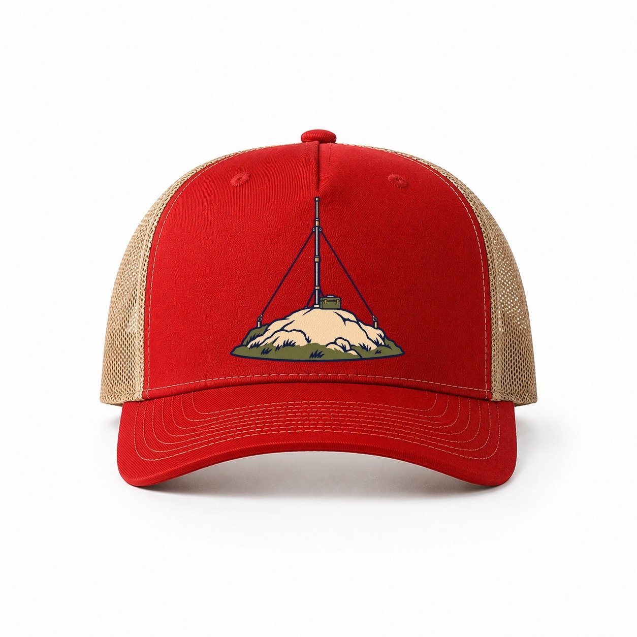 Red-Khaki — front view