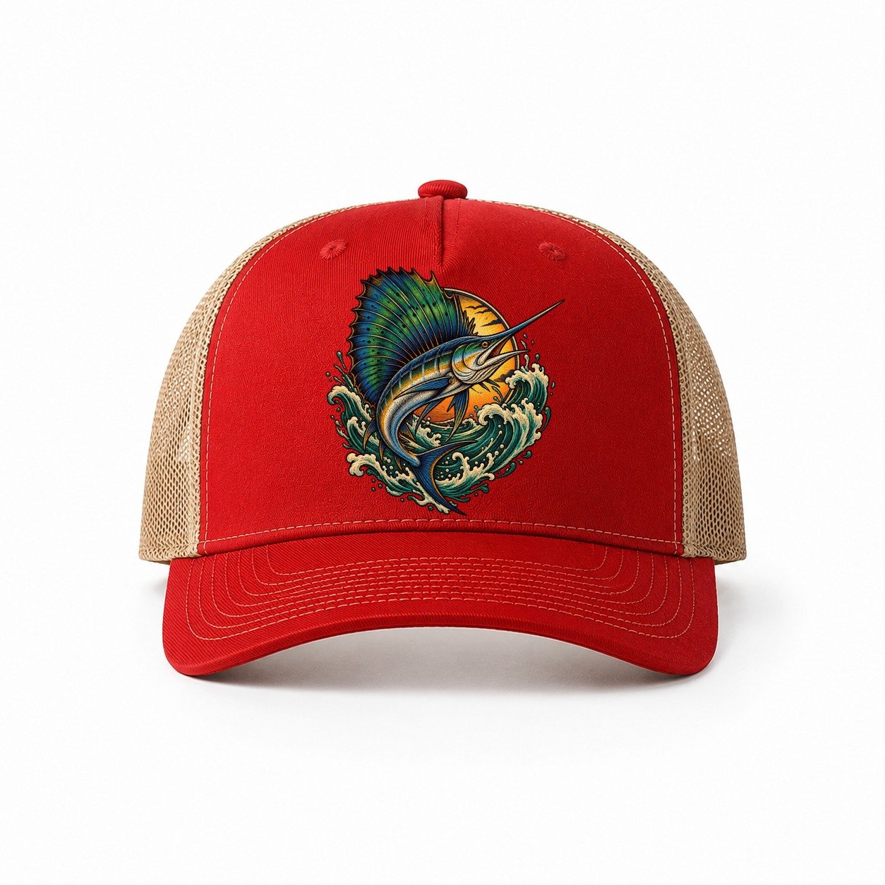 Red-Khaki — front view