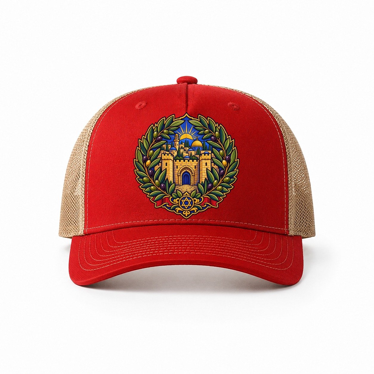 Red-Khaki — front view