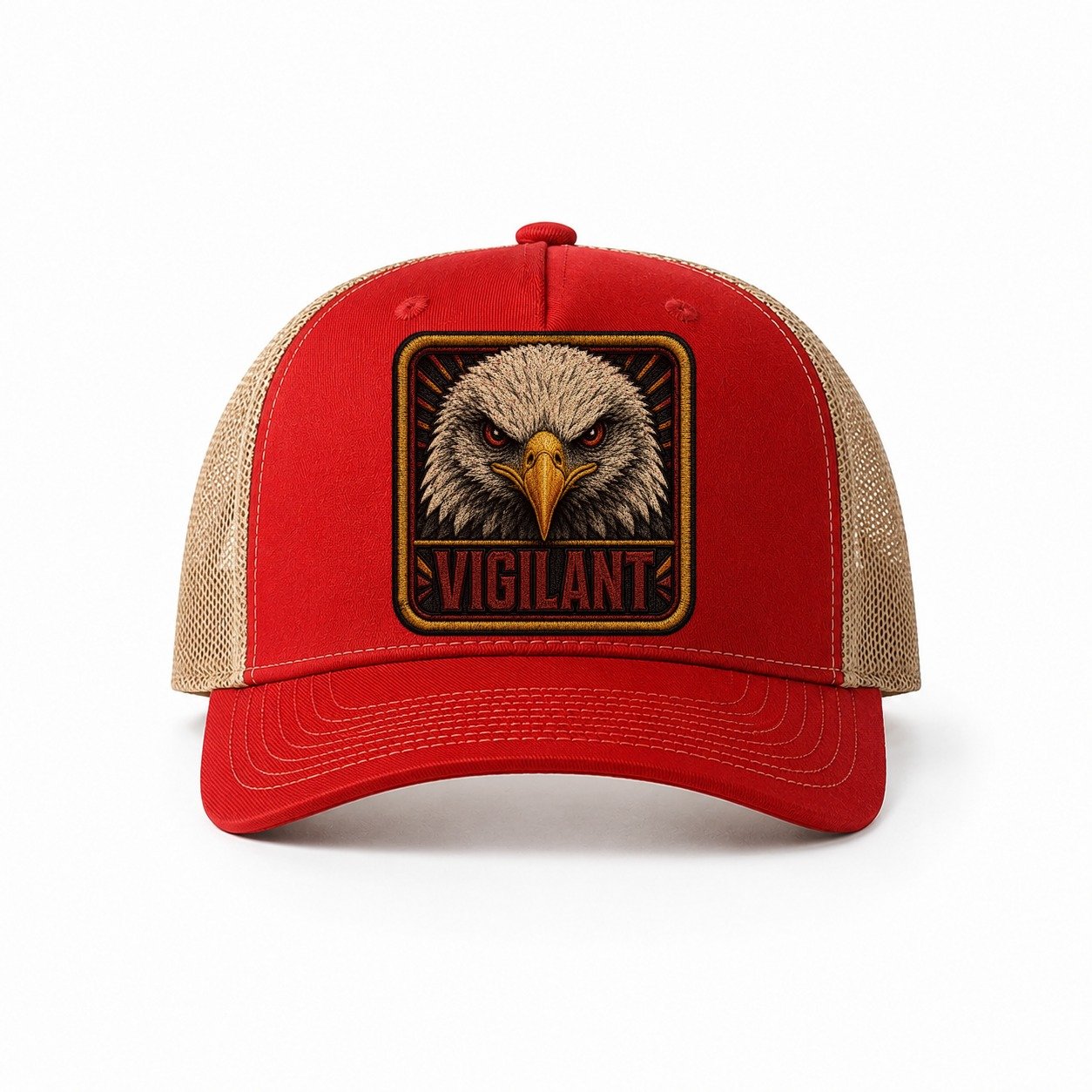 Red-Khaki — front view