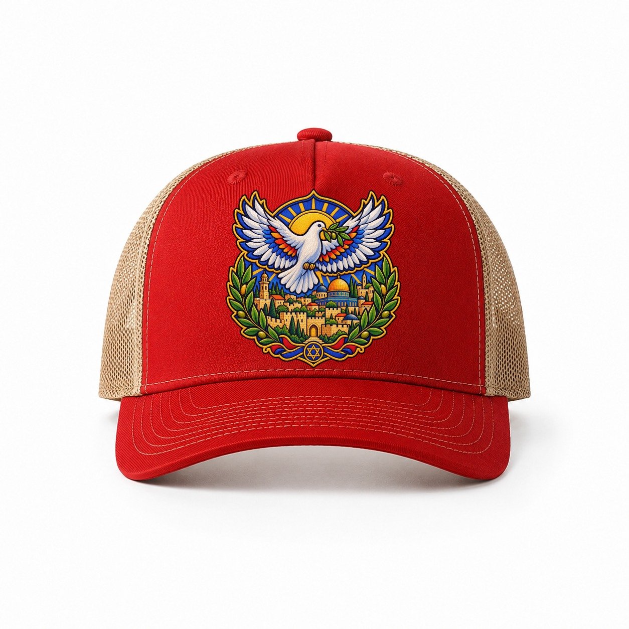 Red-Khaki — front view