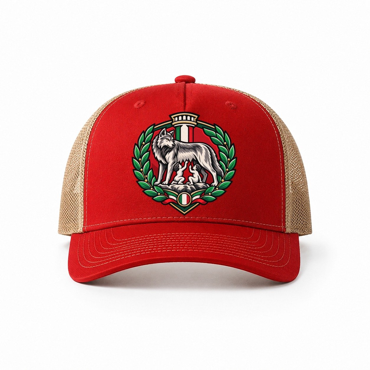 Red-Khaki — front view