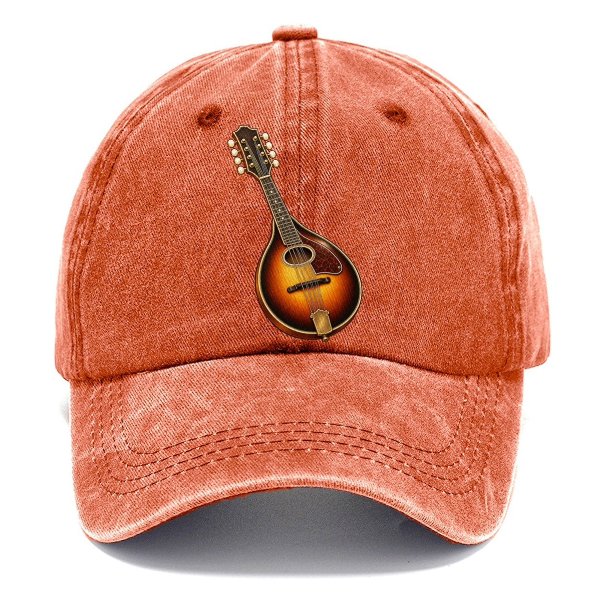 Mandolin Oval Sunburst Pastimes Companions Classic Cap – Terracotta Clay