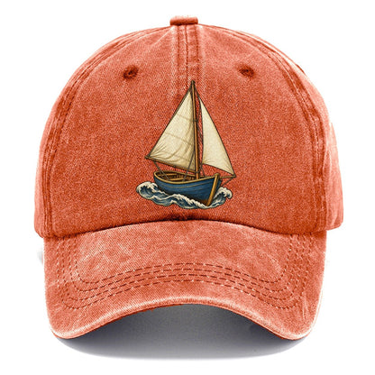 Small Sailboat Homeward Pastimes Companions Classic Cap – Terracotta Clay