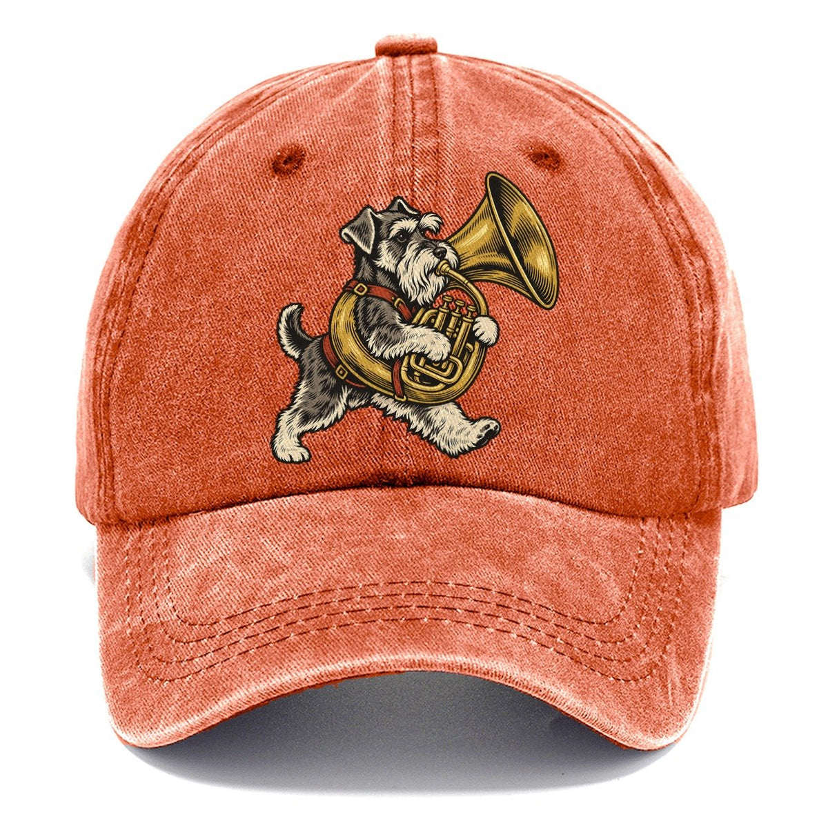 Schnauzer Tuba Carrier Sundown Familiars Classic Cap – Terracotta Clay