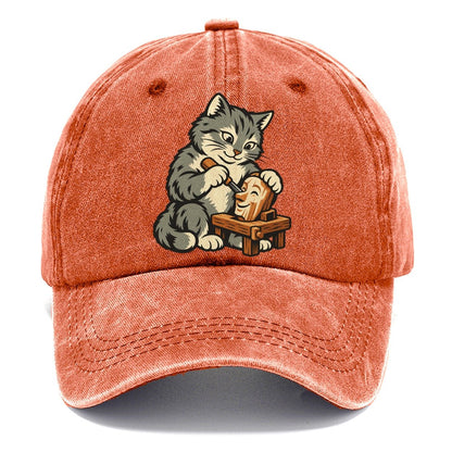Cat Marionette Carver Sundown Familiars Classic Cap – Terracotta Clay