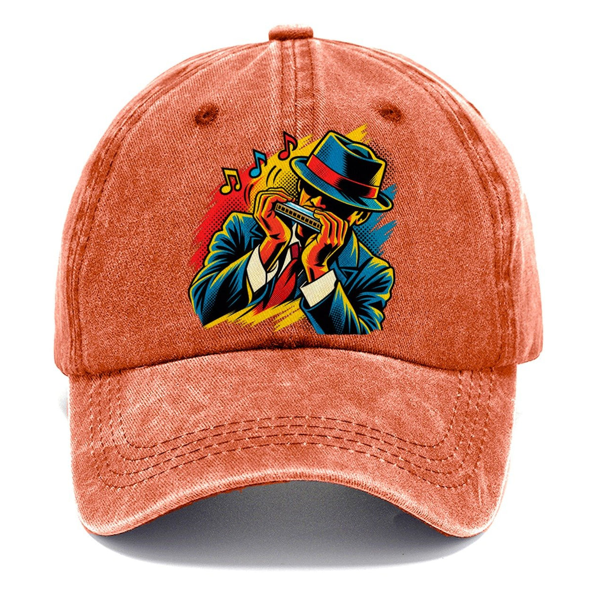 Pop Art Harmonica Classic Cap – Terracotta Clay