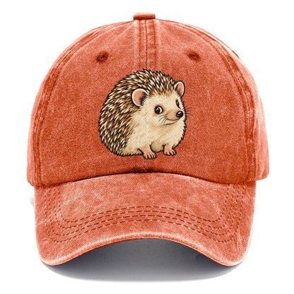 Hedgehog Side Glance Small Pet Logos Classic Cap – Terracotta Clay