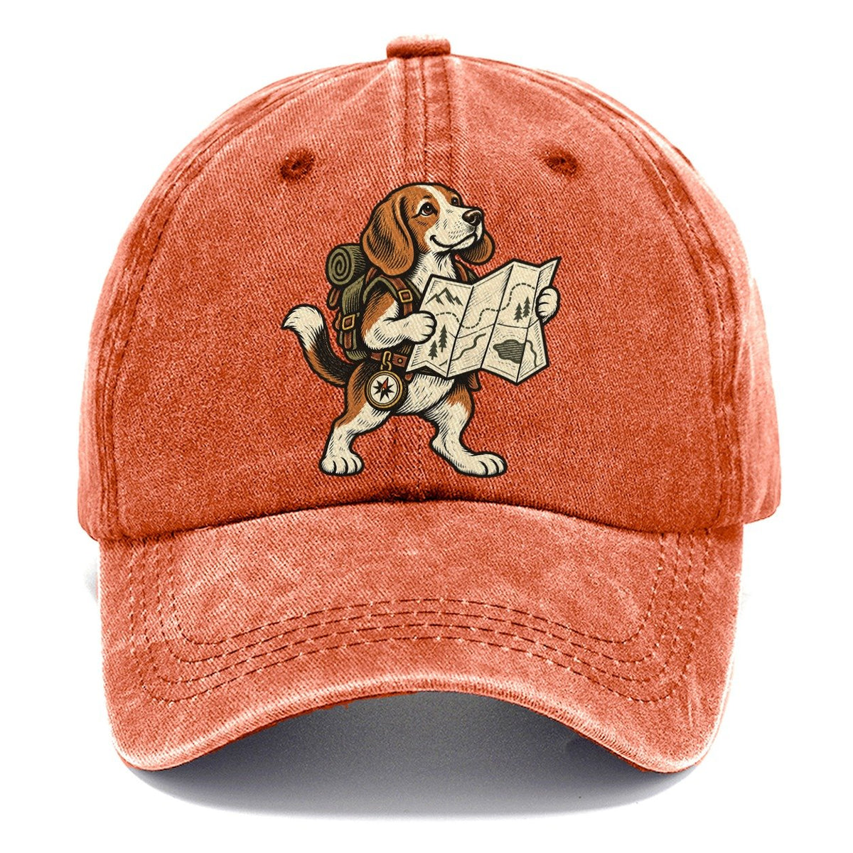 Beagle Trail Cartographer Sundown Familiars Classic Cap – Terracotta Clay
