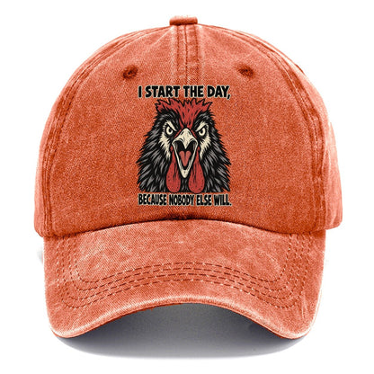 I Start The Day Feral Logic Classic Cap – Terracotta Clay