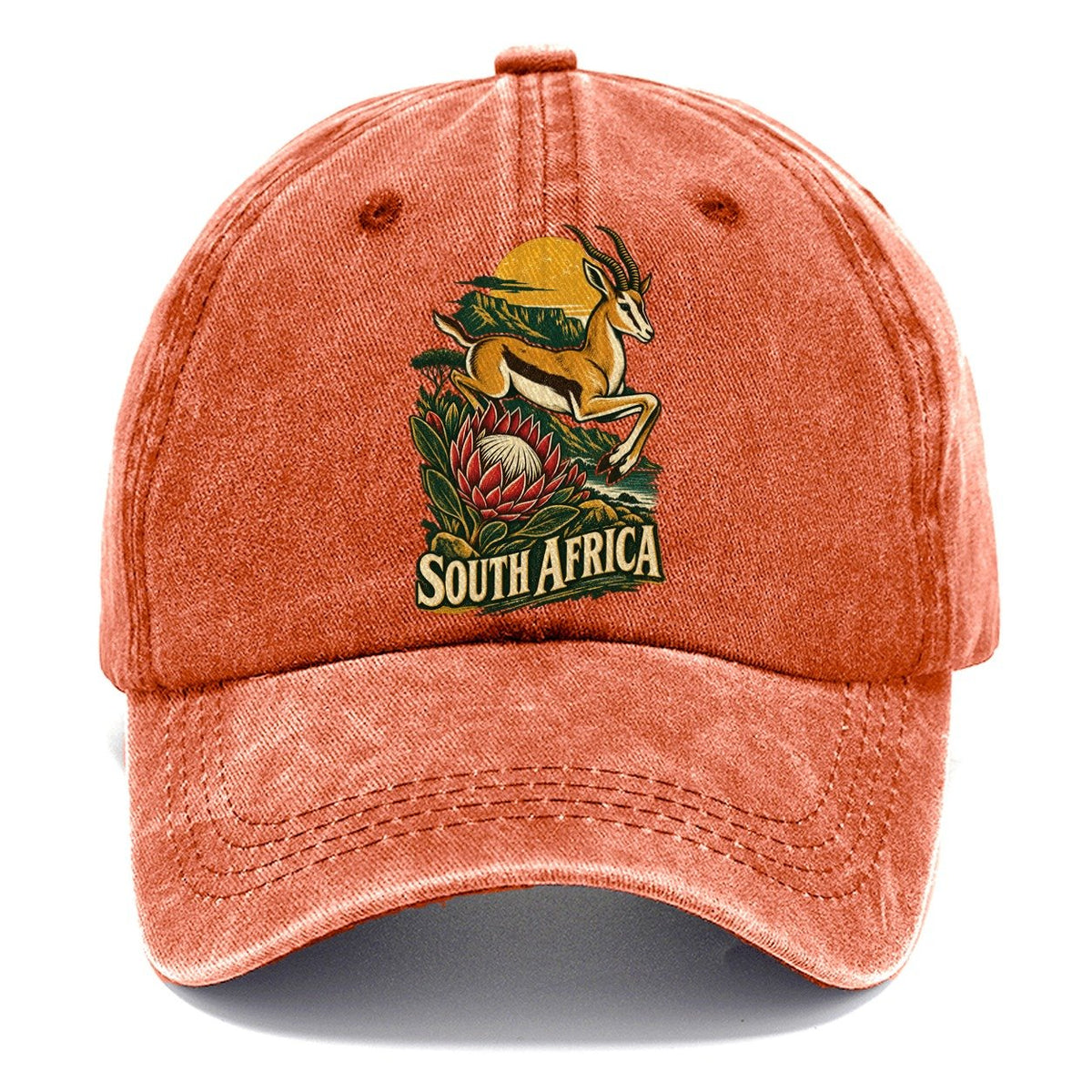 South Africa Springbok Protea Classic Cap – Terracotta Clay