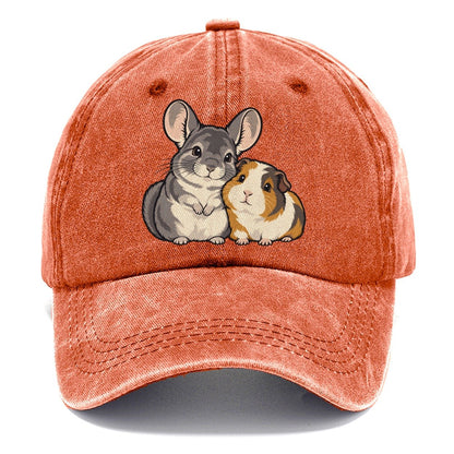 Chinchilla And Guinea Pig Small Pet Logos Classic Cap – Terracotta Clay