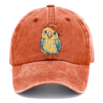 Chick in Red Beret Classic Cap – Terracotta Clay