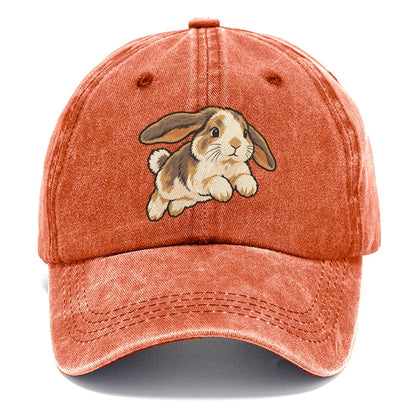 Rabbit Gentle Hop Small Pet Logos Classic Cap – Terracotta Clay