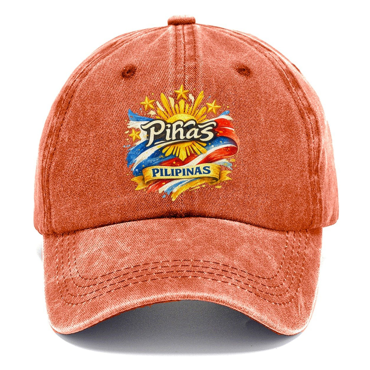 Philippines Sun Emblem Classic Cap – Terracotta Clay