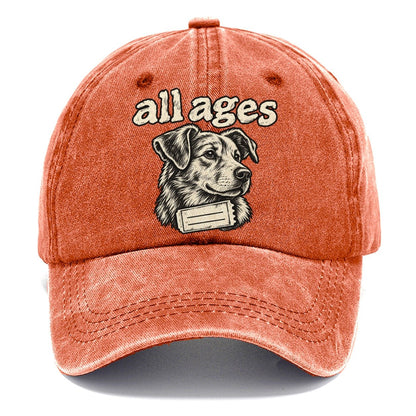 A Dog Head In Three Quarter View Above A Torn Ticket Stub Bark For Me Classic Cap – Terracotta Clay
