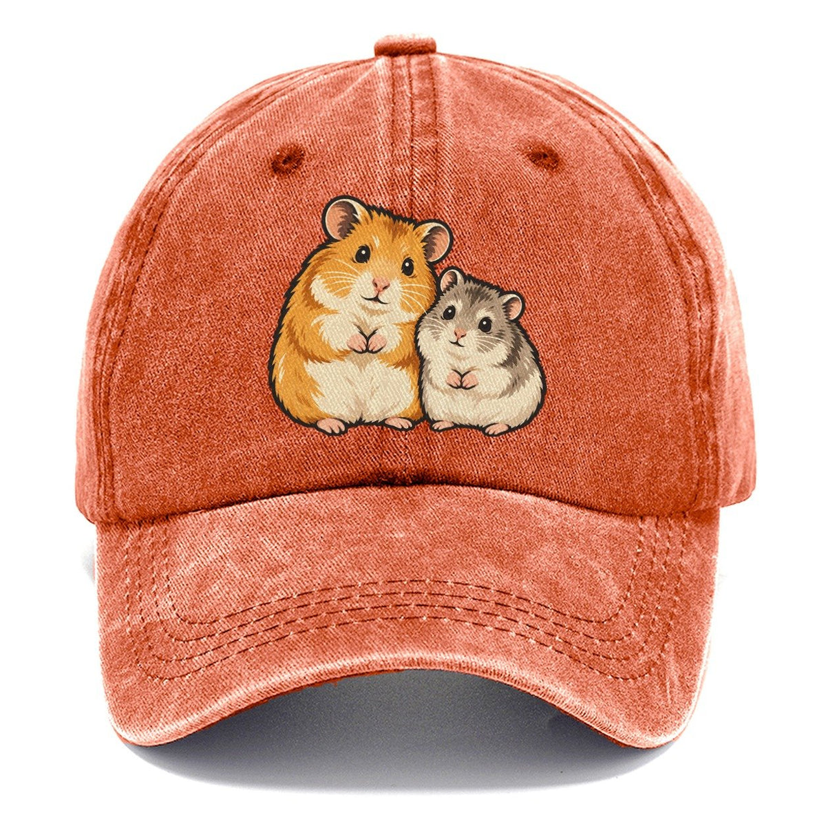 Hamster Sisters Small Pet Logos Classic Cap – Terracotta Clay