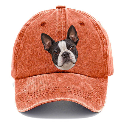 Boston Terrier Curious Lean Everyday Originals Classic Cap – Terracotta Clay