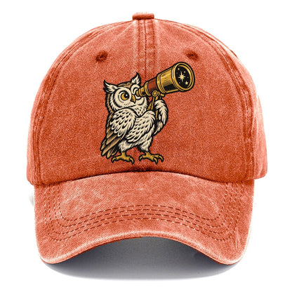 Owl Stargazing Guide Sundown Familiars Classic Cap – Terracotta Clay