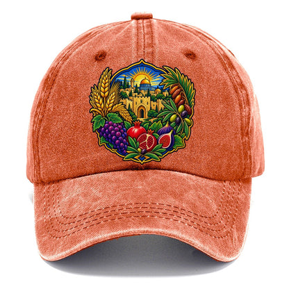 Seven Species Arrangement Jerusalem Classic Cap – Terracotta Clay