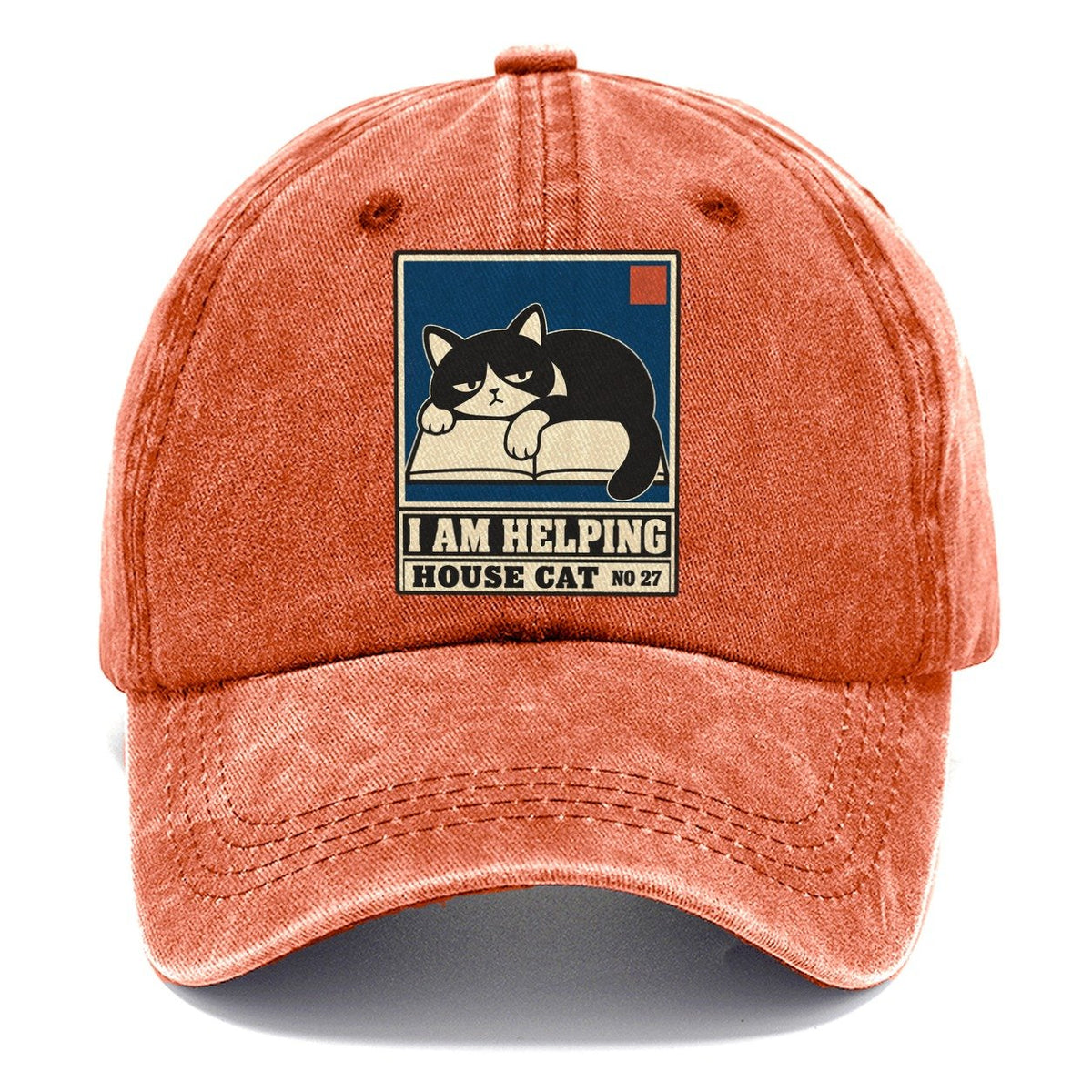 I Am Helping Neko Says No Classic Cap – Terracotta Clay